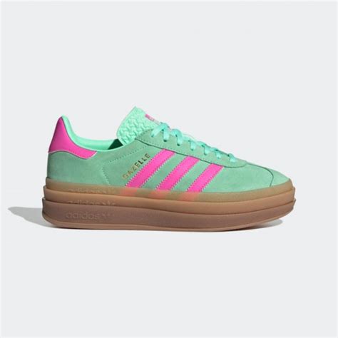 pink and green adidas women